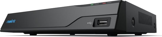 Reolink 8-kanaals PoE NVR Recorder voor 24/7 opname, 2 TB HDD ingebouwd, Ondersteuning tot 16 MP, Tot 12 TB opslagcapaciteit van Reolink