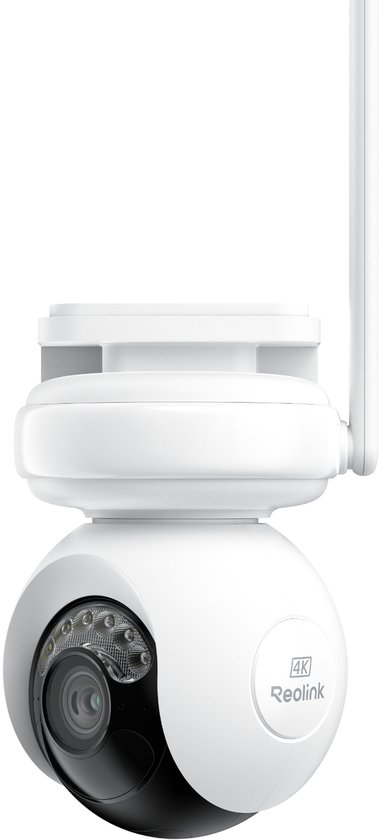 Reolink Altas PT Ultra - 4K Batterij Beveiligingscamera‘s Draadloos Buiten, 500 Dagen Batterijduur, ColorX Nachtzicht, 360° Pan Tilt Auto-tracking, Dual-Band Wi-Fi 6 Camera‘s voor Thuissbeveiliging van Merkloos