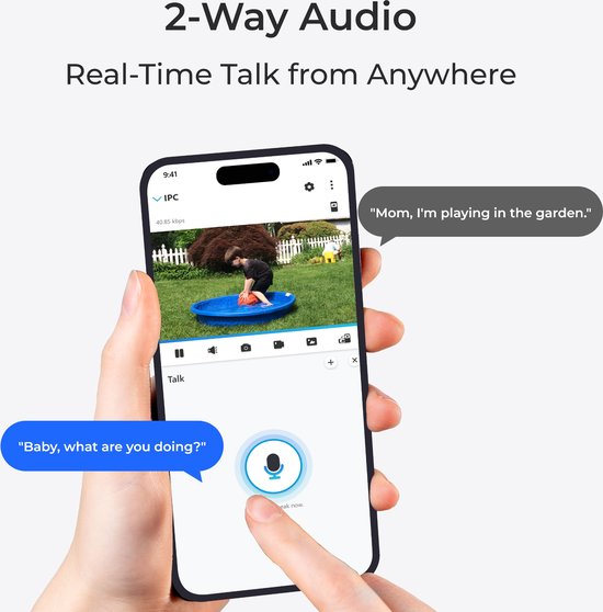Reolink Argus Series Argus-serie B430-B - 5MP wifi-buitencamera, draai- en kantelfunctie, detectie van personen/voertuigen/dieren, nachtzicht in kleur van Reolink