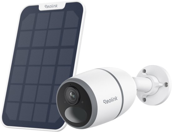 Reolink Go Plus met zonnepaneel 4G LTE Cellular Beveiligingscamera 2K 4MP Super HD, Detectie personen/voertuigen/dieren, Draadloze Oplaadbare Batterij Zonne-energie, 33ft Nachtzicht, Time Lapse, Zonder WiFi van Reolink
