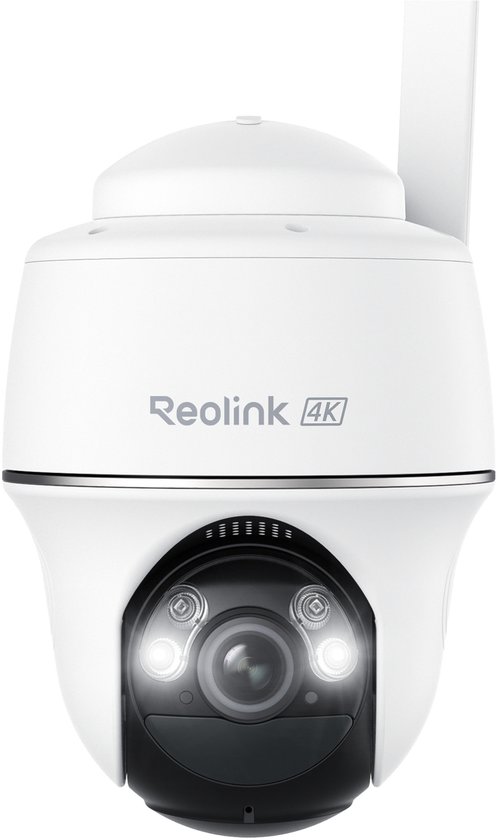 Reolink Go PT Ultra 4K LTE Mobiele Beveiligingscamera Draadloos Buiten, Geen WiFi, 3G/4G LTE, Batterijgevoed, SIM-kaart+32GB SD-kaart Inbegrepen, Kleuren Nachtzicht, Slimme Detectie, Tweewegs Audio, Lokale/Cloud Opslag van Merkloos