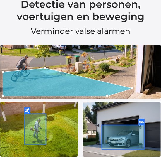 Reolink P430 - Netwerkbewakingscamera - 4K buitencamera - PoE - 5x optische zoom - detectie van personen/voertuigen/dieren - nachtzicht in kleur van Reolink