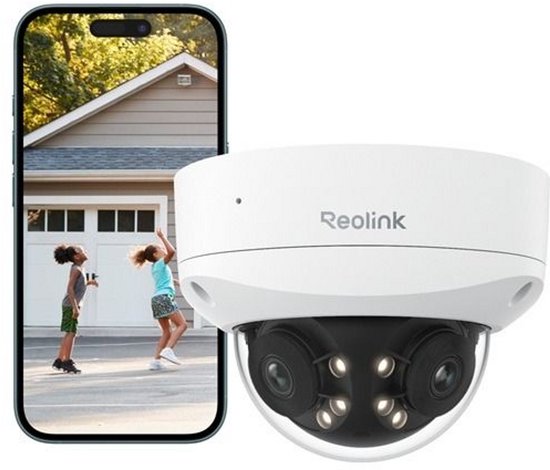 Reolink P737-A, 4K/8MP UHD IK10 vandalismebestendige Dual-lens PoE camera - Wit