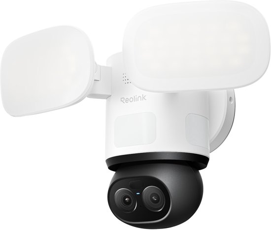 Reolink TrackFlex Floodlight WiFi, 4K Dual-Lens Floodlightcamera, 3000 Lumen, 360° PTZ 6x Hybride Zoom, Auto-tracking, Privacygerichte Lokale AI-videozoekfunctie en Opslag, Dual-Band Wi-Fi 6 van Merkloos