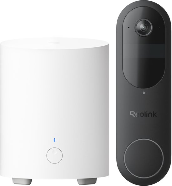 Reolink Video Deurbel Kit (Gen 2) - 2K 4MP - 1:1 Beeld - HDR - Batterij/Bedraad - Slimme Detectie - Lokale Opslag - Dual-Band WiFi - Inclusief Home Hub Mini