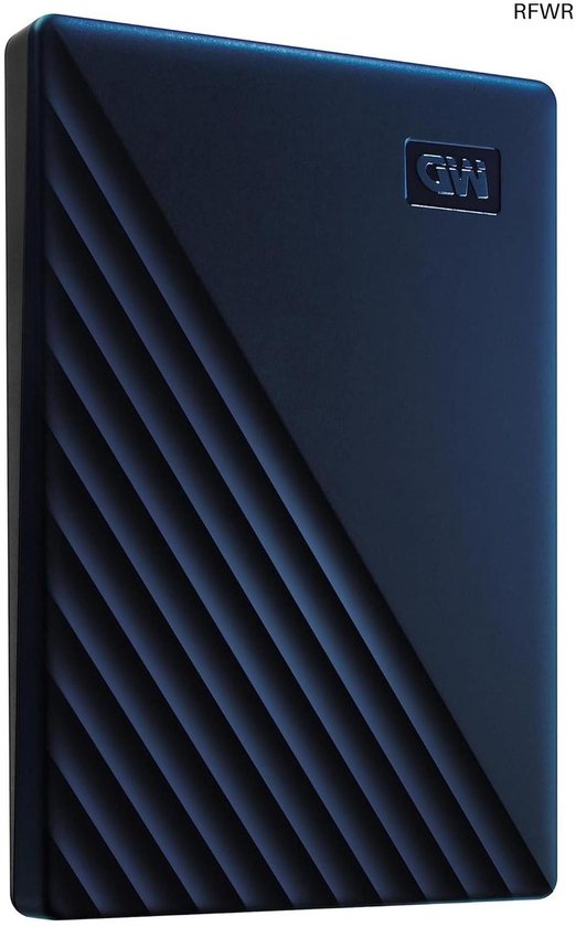 RFWR® 4 TB Draagbare Harde Schijf - Geschikt voor Time Machine, Slank Ontwerp, Wachtwoordbeveiliging en SuperSpeed USB van Merkloos
