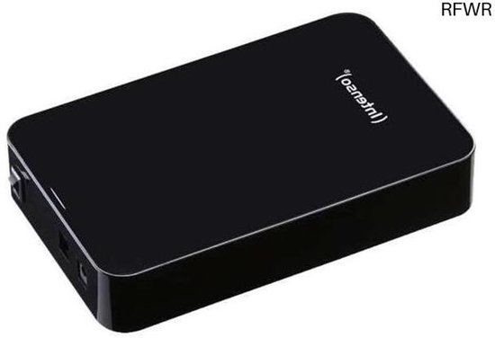 RFWR® 4 TB Externe Harde Schijf, 3,5 Inch, 5400 Rpm, 32 Mb Cache, USB 3.0, Zwart