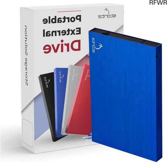 RFWR® Draagbare 1TB Externe Harde Schijf - Slank Design en Snelle Gegevensoverdracht via USB 2.0 van RFWR
