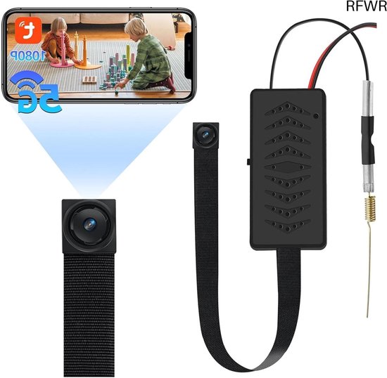 RFWR® Mini Draadloze Verborgen Camera met Bewegingsdetectie - HD 1080P Wifi Spionagecamera voor Thuisbeveiliging van Merkloos