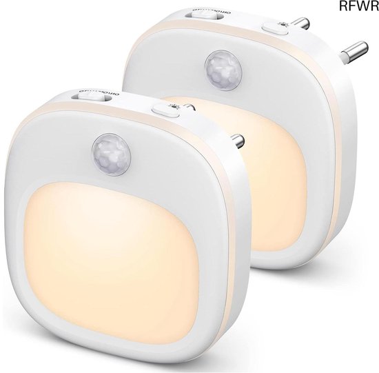 RFWR® Nachtlampje met Bewegingssensor en 3 Kleurtemperaturen - LED Nachtverlichting voor Kinderen van RFWR