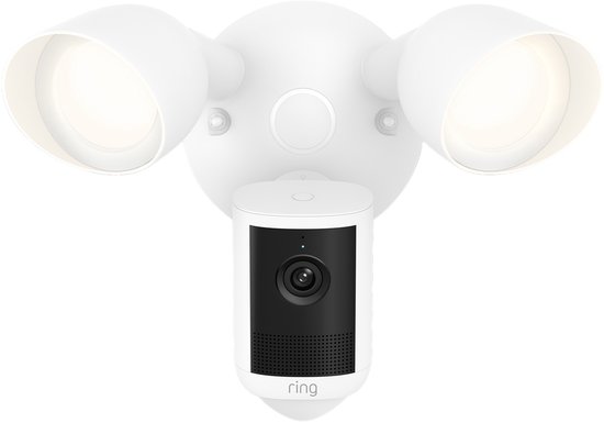 Ring Camera met schijnwerpers (nieuwste generatie) - Wit - 2k video
