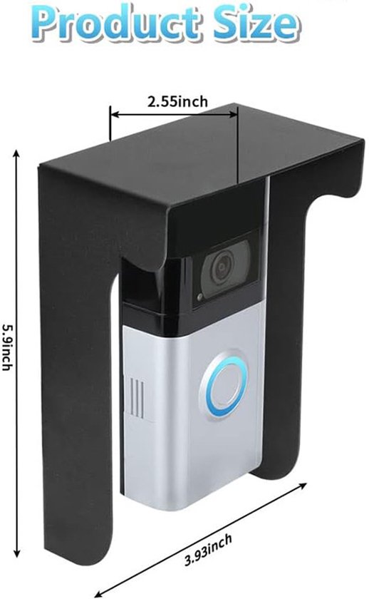 Ring Cover - Chime accessoires | Anti-schittering vervangende beugel voor, beschermt tegen zonlicht, verbetert de helderheid van de video, eenvoudige installatie voor huis, appartement, muur