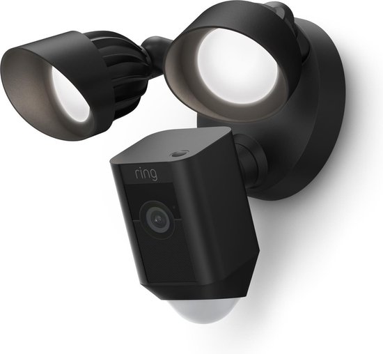 Ring Floodlight Cam Wired Plus - Zwart van Ring