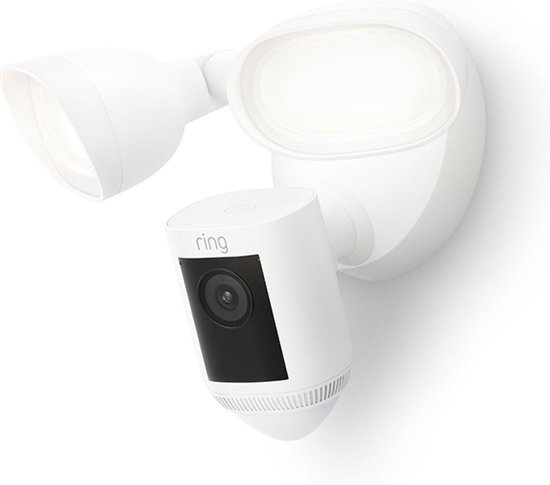 Ring Floodlight Cam Wired Pro - IP-beveiligingscamera - Buiten - met schijnwerpers - Wit van Ring