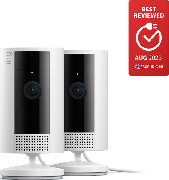 Ring Indoor Camera (2nd Gen) - duopack - Wit- Beveiligingscamera - Binnenshuis camera - 2 stuks van Ring