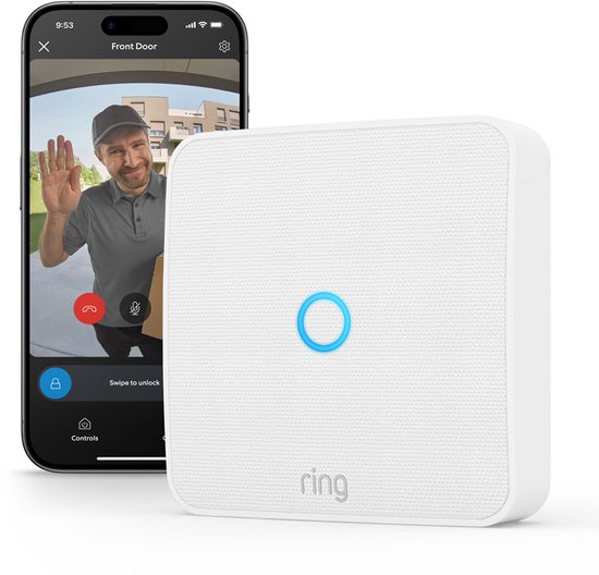 Ring Intercom Video - slimme deuropener voor intercomsystemen - batterij - wit van Merkloos