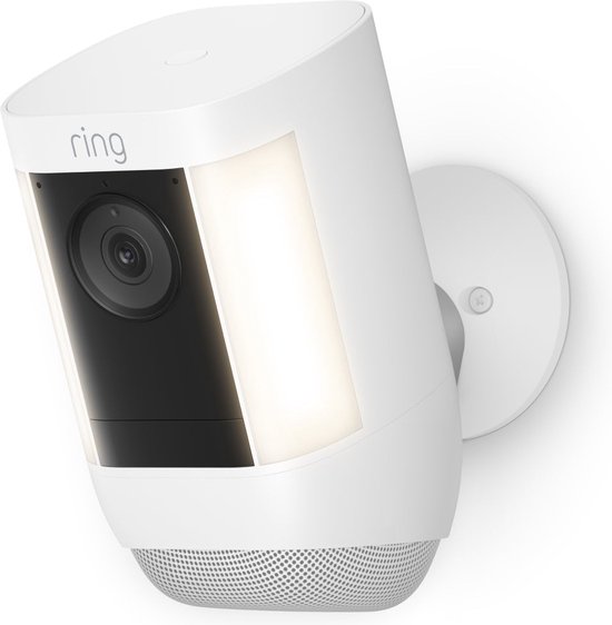 Ring Spotlight Cam Pro - Plug-In - 2K video - Wit van Ring
