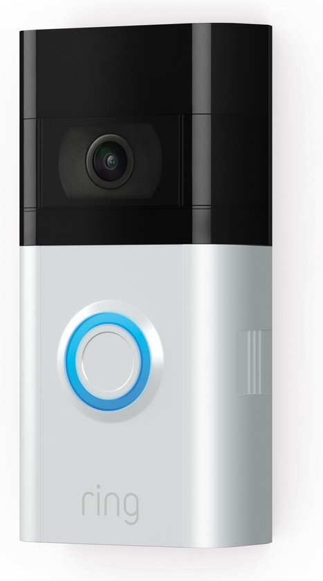 Ring Video Deurbel 3 - Batterij - 1080p HD-video - Zilver van Merkloos