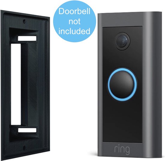 Ring Video Doorbell Wired 45 graden Hoekbeugel / Type Ring Wired / Incl schroeven & pluggen / 3 jaar garantie / Gemaakt in NL