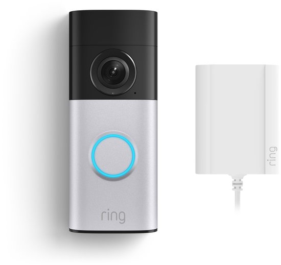 Ring Wired Doorbell Plus (2nd Gen) - Plug-in - Zilver - 2k video van Merkloos