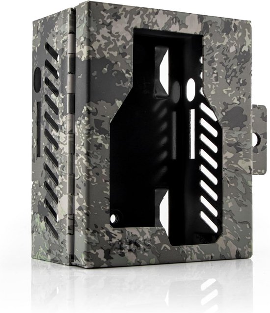 Robuuste Metalen Behuizing Camouflage Beschermhoes voor Wildcamera - Waterdicht & Anti-Diefstal van Merkloos