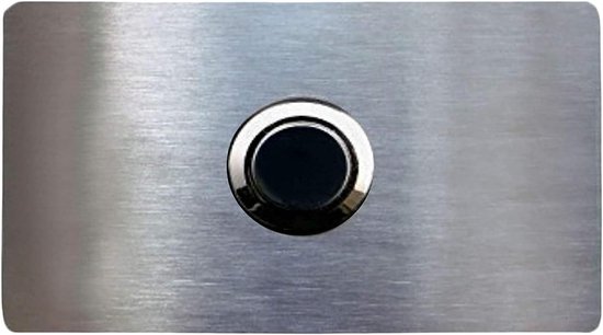 Roestvrijstalen Belplaat - Deurbel Knop - Huis Beveiligen - Krasbestendig Oppervlak - 80 x 45 mm - Zilver