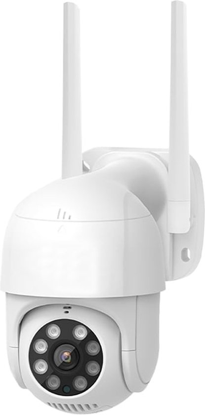 Roterende ip wifi full hd zoom buitencamera wit - 2MP