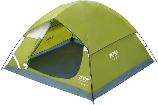 Rustive Kampeertent - Camping tent - Waterdicht - Lichtgewicht - voor Outdoor - Backpacking tent - Voor 3 personen - Licht Groen van Rustive