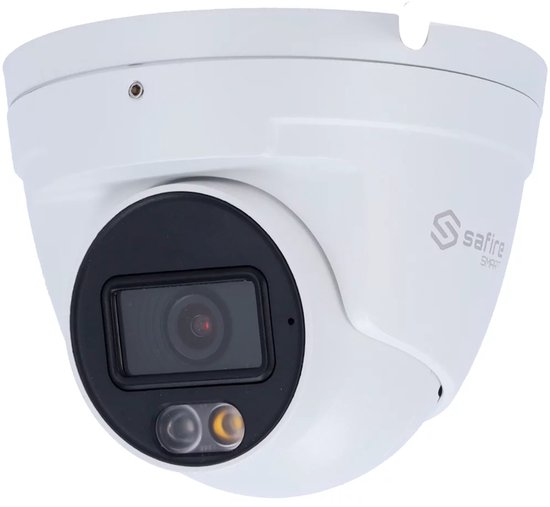 Safire smart 4 Megapixel, HYBRIDE IP Turret dome camera, Micro SD kaart slot, LED / IR 30Mtr, ingebouwde microfoon, P2P, NDAA Complaint van Merkloos