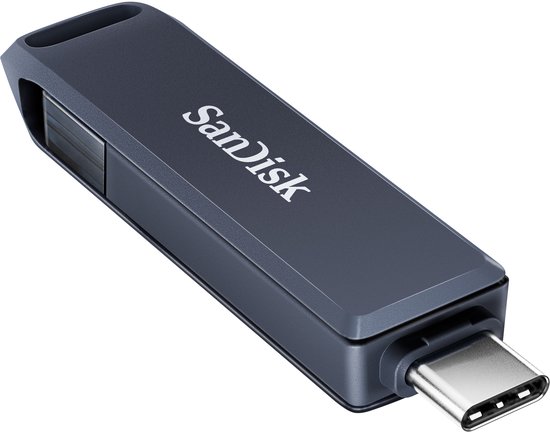 SANDISK Phone drive 64gb lightning- usb-c blauw van Merkloos