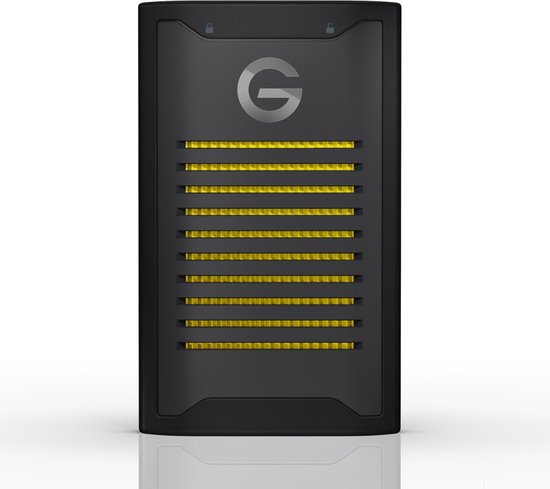 SanDisk Professional G-DRIVE ArmorLock SSD 1TB 1000MB/s USB-C 10Gbps Ultra-Rugged Encrypted Portable NVMe SSD (SDPS41A-001T-GBANB) van Merkloos