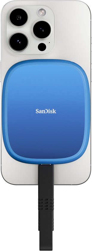 SanDisk SDSSDE62C-1T00-G25 externe solide-state drive 1 TB USB Type-C 3.2 Gen 2 (3.1 Gen 2) Blauw
