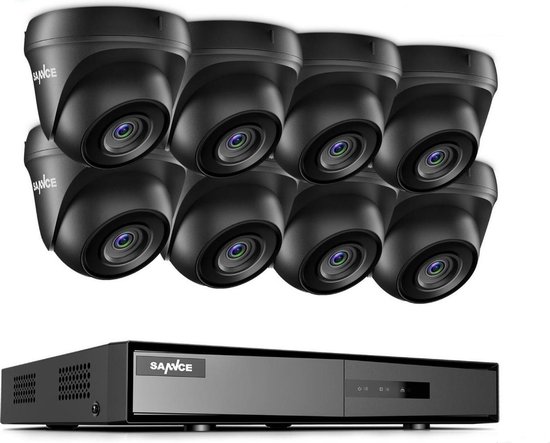 Sannce Beveiliging camera set met 8 camera’s ( FULL-HD ) en 1tb Harde schijf – plug and play – Nederlandse helpdesk van Sannce