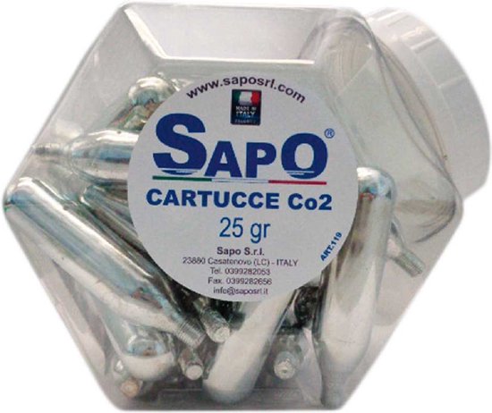 SapO container Co2-patronen - luchtpatronen 12gr. 60 stuks van SAPO