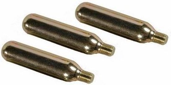 Sapo Luchtpatronen 12 Gram Co2 Staal Zilver 3 Stuks van SAPO