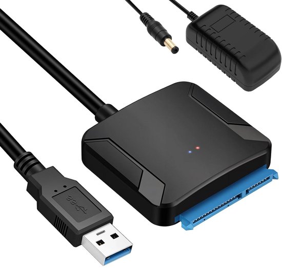 SATA Adapter Kabel - Externe Harde Schijf - Data Overzetten - Plug and Play - 2.5 inch 3.5 inch - Zwart