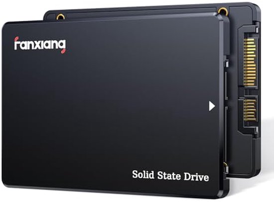 SATA III 2,5 inch QLC SSD 1TB - Snelle Gegevensoverdracht met 550 MB/s Lezen en 500 MB/s Schrijven