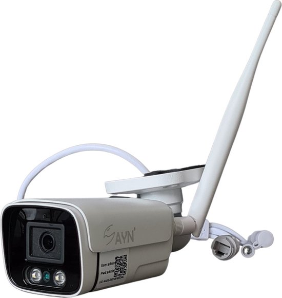 Sayn Model 2.2 - IP beveiligingscamera 2024 - 1080P - 2MP - Full HD - WiFi - Bewegingsdetectie - Buiten en Binnen - geluidsdetectie - Bewakingscamera - Nachtzicht - P2P - Bewakingscamera - Waterdicht Beveiligingscamera - 128GB Sd Card van Merkloos