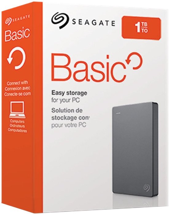 Seagate Archive HDD Basic externe harde schijf 1TB Zilver van Merkloos