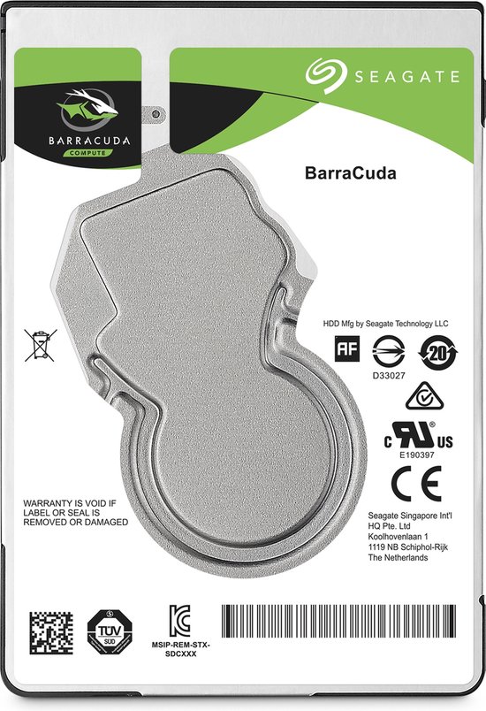 Seagate BarraCuda - Interne harde schijf - 500 GB van Seagate