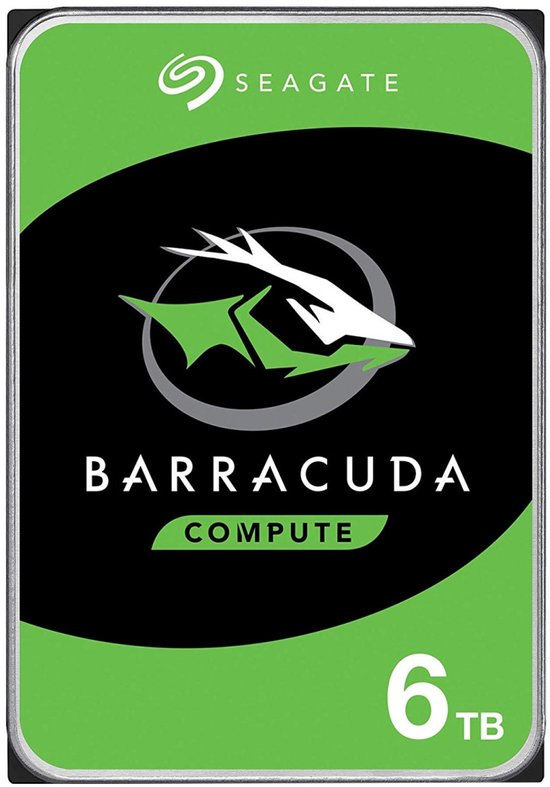 Seagate Barracuda - Interne harde schijf - Desktop HDD - 3.5 inch - 6 TB van Seagate
