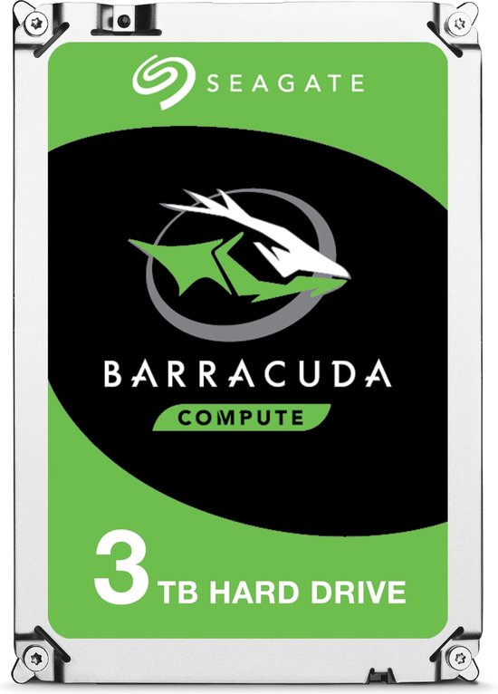 Seagate BarraCuda Serie - Interne Harde Schijf - 3TB - 5400 RPM