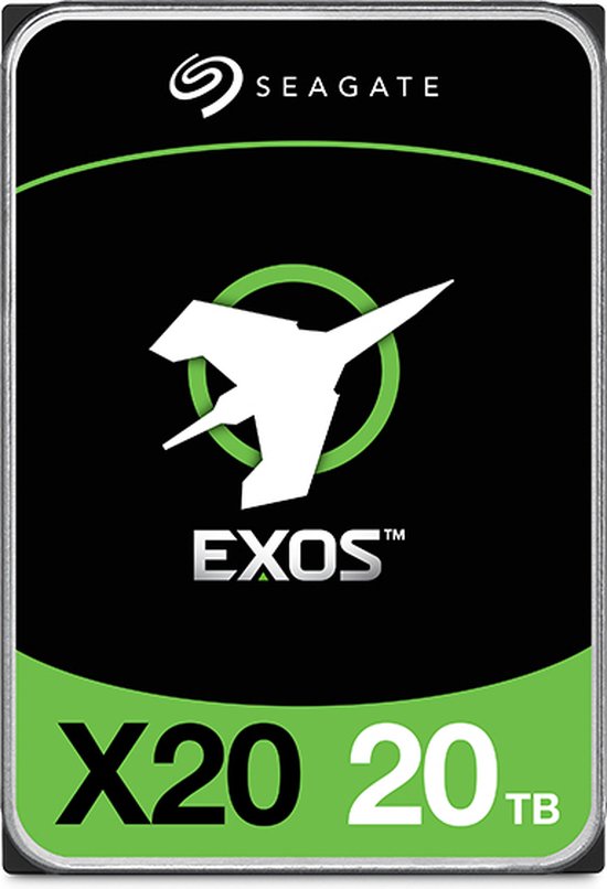 Seagate Enterprise Exos X20 interne harde schijf 20 TB 7200 RPM 3.5" SATA III