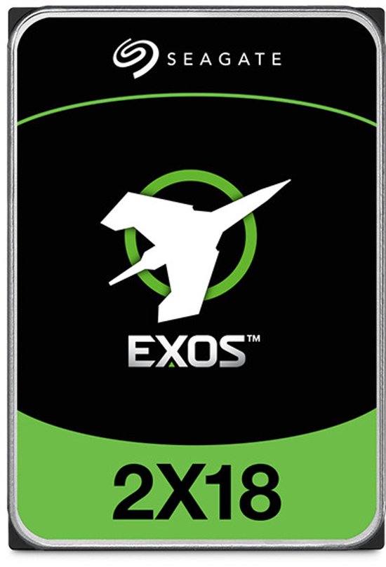 Seagate EXOS 2X18 interne harde schijf 18 TB 7200 RPM 256 MB 3.5" SAS van Merkloos