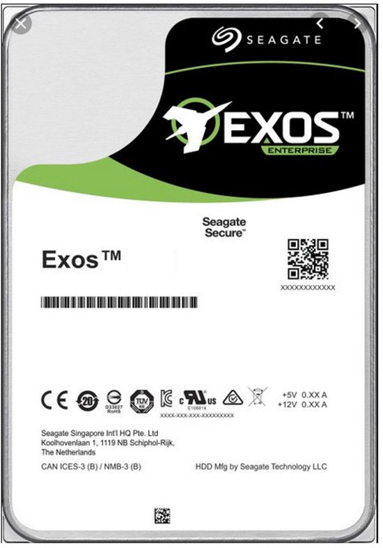 Seagate Exos X16 3.5'' 14000 GB SAS van Merkloos