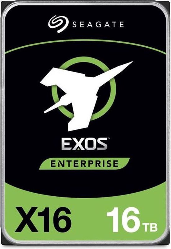 Seagate Exos X16 interne harde schijf 16 TB 7200 RPM 256 MB 3.5" SATA III van Seagate