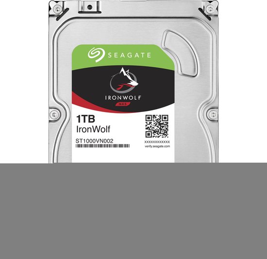 Seagate IronWolf - Interne harde schijf - 1 TB van Seagate