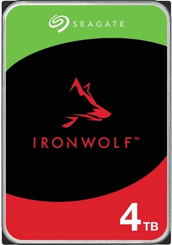 Seagate IronWolf - Interne harde schijf - NAS HDD - 256MB Cache - 4 TB van Seagate