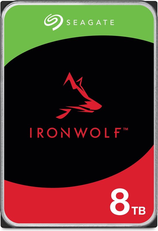 Seagate IronWolf - Interne harde schijf - NAS HDD - 256MB Cache - 8 TB