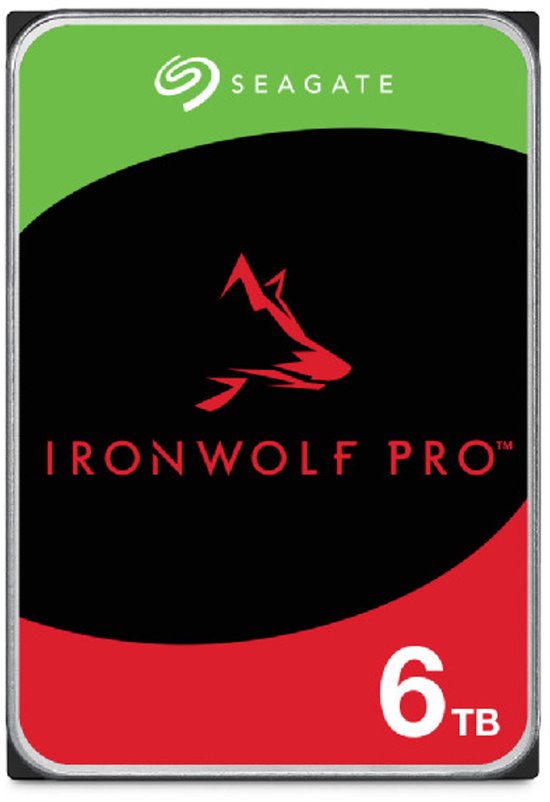 Seagate IronWolf Pro - Interne harde schijf - NAS HDD - 256MB Cache - 6 TB van Merkloos